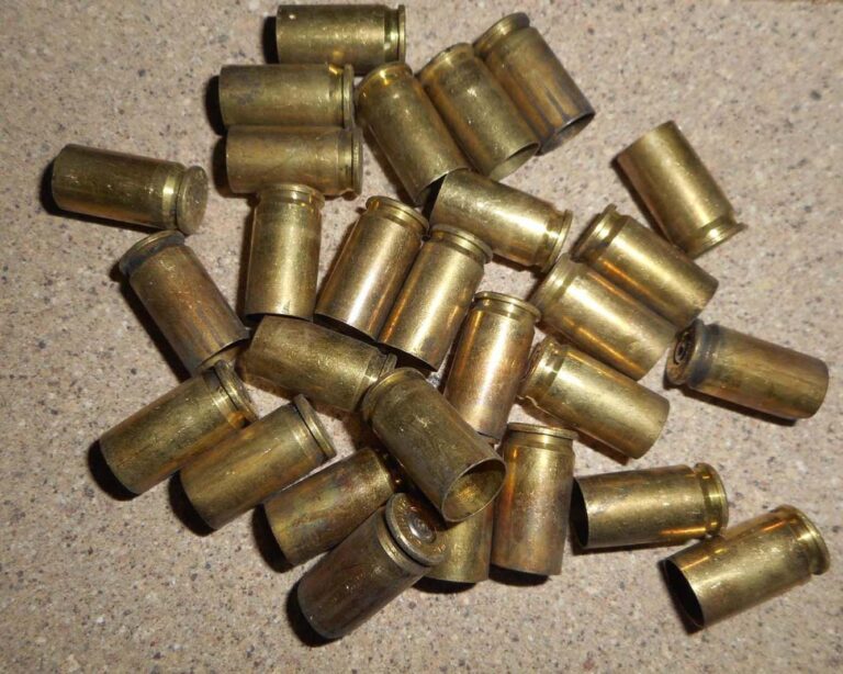 once fired 9mm brass same headstamp