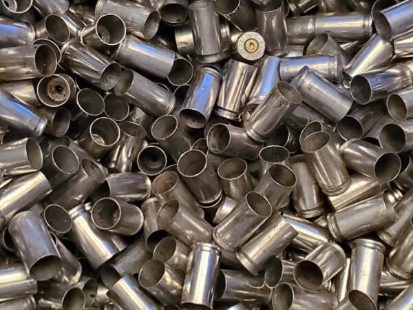 9MM nickel plated reloading brass